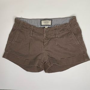 Abercrombie & Fitch Brown stretch shorts